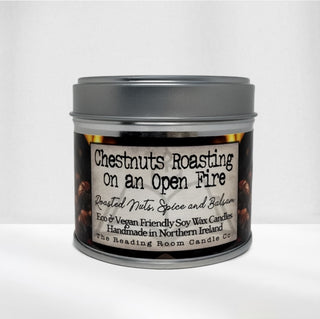 Cover image for 5065023895304 - Chestnuts Roasting on an Open Fire- Scented Soy Candle- Roasted Nuts, Spice and Balsam