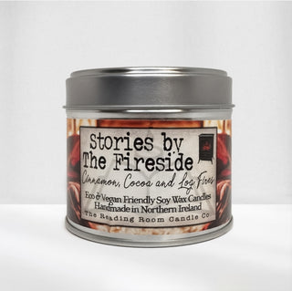 Cover image for 5065023895328 - Stories by the Fireside- Scented Soy Candle- Cinnamon, Cooca and Log Fires