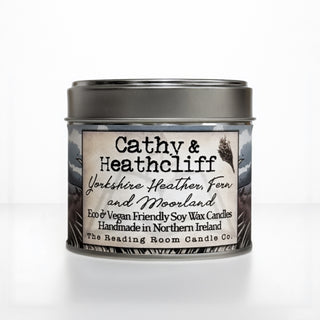 Cover image for 5065023895335 - Cathy and Heathcliff- Scented Soy Candle- Yorkshire Heather, Fern and Moorland