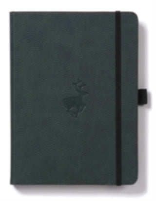 Supplemental image for 5285003136344 - Dingbats A4+ Wildlife Green Deer Notebook - Lined