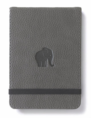 Supplemental image for 5285003136627 - Dingbats A6+ Wildlife Grey Elephant Reporter Notebook - Plain