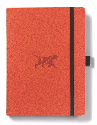 Supplemental image for 5285003136979 - Dingbats A5+ Wildlife Orange Tiger Notebook - Dotted