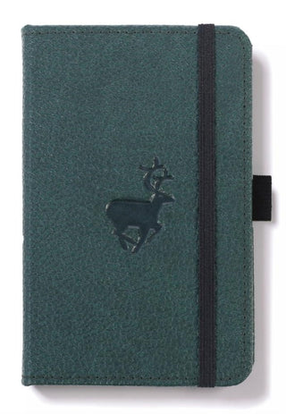 Supplemental image for 5285003137143 - Dingbats A6 Pocket Wildlife Green Deer Notebook - Dotted