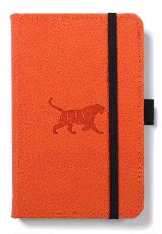 Supplemental image for 5285003137181 - Dingbats A6 Pocket Wildlife Orange Tiger Notebook - Lined
