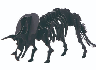 Supplemental image for 6973993292407 - Triceratops Skeleton Card Puzzle