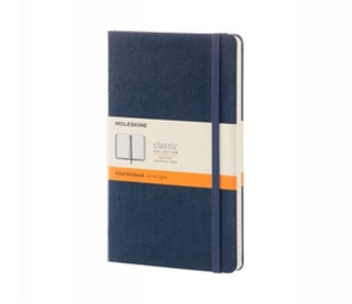 Cover image for 8051272893601 - Moleskine Sapphire Blue Large Ruled Notebook Hard