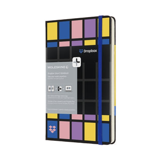 Cover image for 8053853602183 - Moleskine+ Dropbox Connected Large Plain Hardback Smart Notebook