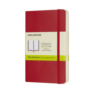 Supplemental image for 8055002854610 - Moleskine Scarlet Red Pocket Plain Notebook Soft