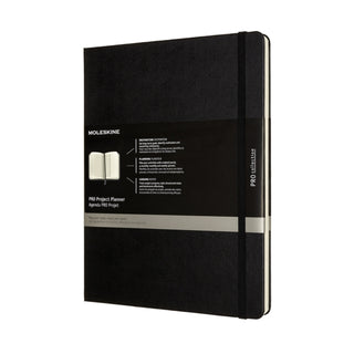 Supplemental image for 8056420851373 - Moleskine Pro Project Planner 12 Months Extra Large Black