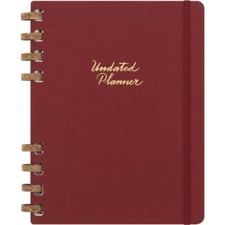 Cover image for 8056598856361 - Moleskine Undated XL Spiral Planner Crush Cherry