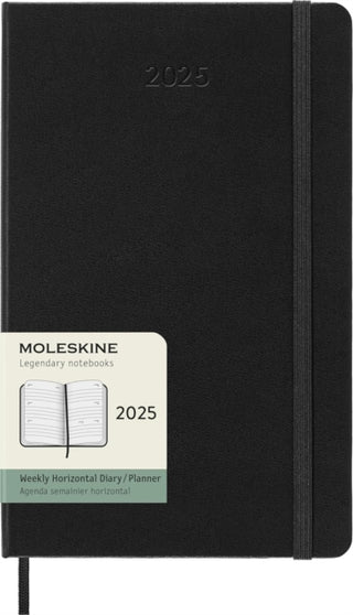 Cover image for 8056999270445 - Moleskine 2025 12-Month Weekly Horizontal Large Hardcover Notebook