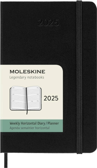 Cover image for 8056999270476 - Moleskine 2025 12-Month Weekly Horizontal Pocket Hardcover Notebook