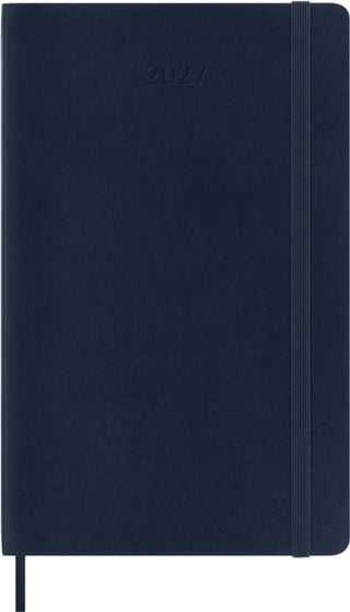 Cover image for 8056999279523 - Moleskine Classic 12 Month 2027 Weekly Planner, Soft Cover, Large (5" x 8.25"), Sapphire Blue, 144 pages