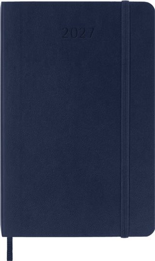 Cover image for 8056999279592 - Moleskine Classic 12 Month 2027 Weekly, Soft Cover, Pocket (3.5" x 5.5"), Sapphire Blue, 144 pages