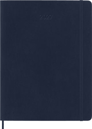 Cover image for 8056999279646 - Moleskine Classic 12 Month 2027 Weekly Planner, Soft Cover, XL (7.5" x 9.75"), Sapphire Blue, 144 pages