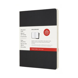 Supplemental image for 8058647620282 - Moleskine Cahier Journals Subject XL Black Kraft Brown