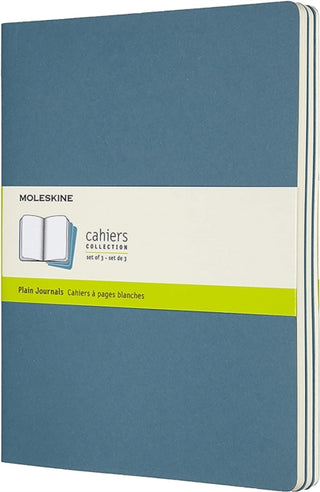 Cover image for 8058647629636 - Set Of 3 Moleskine Extra Large Plain Cahier Journals