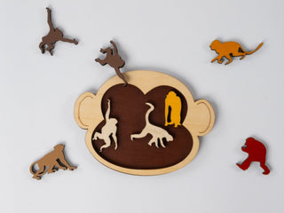 Supplemental image for 8717278850689 - Monkey Madness Puzzle