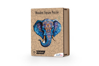 Supplemental image for 8717278852126 - Wooden Puzzle - Elephant