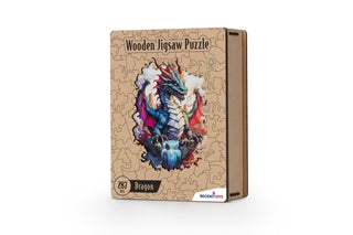 Supplemental image for 8717278852164 - Wooden Puzzle - Dragon