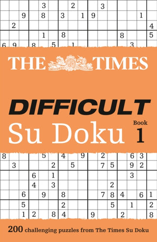 Cover image for 9780007232529 - The Times Difficult Su Doku Book 1