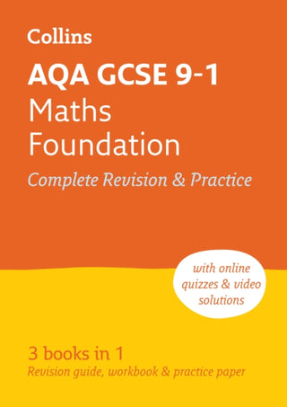 Cover image for 9780008112516 - AQA GCSE 9-1 Maths Foundation All-in-One Complete Revision and Practice