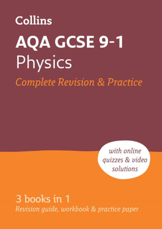 Cover image for 9780008160739 - AQA GCSE 9-1 Physics All-in-One Complete Revision and Practice