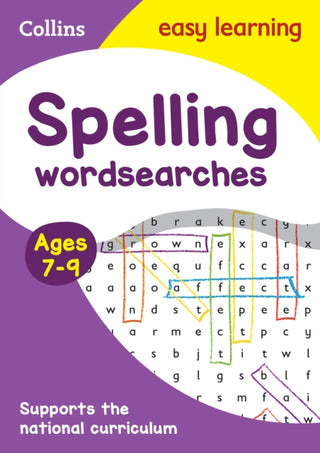 Cover image for 9780008212650 - Spelling Word Searches Ages 7-9