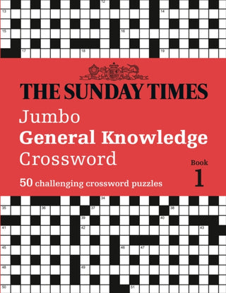 Cover image for 9780008343897 - The Sunday Times Jumbo General Knowledge Crossword Book 1