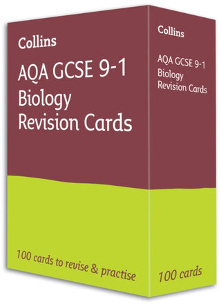 Cover image for 9780008353896 - AQA GCSE 9-1 Biology Revision Cards