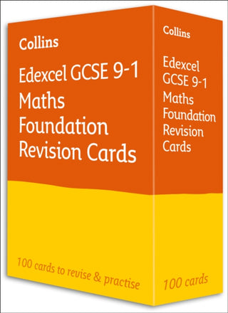 Cover image for 9780008359744 - Edexcel GCSE 9-1 Maths Foundation Revision Cards