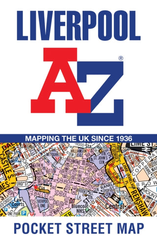 Cover image for 9780008391065 - Liverpool A-Z Pocket Street Map