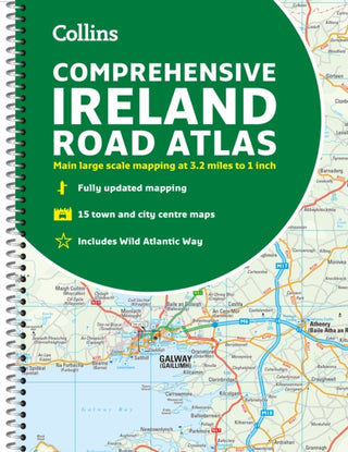 Cover image for 9780008412814 - Comprehensive Road Atlas Ireland