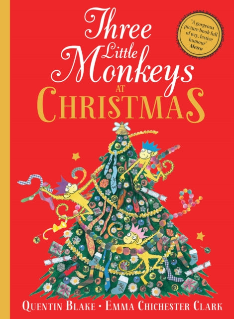 Cover image for 9780008413323 - Three Little Monkeys at Christmas