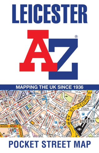 Cover image for 9780008445249 - Leicester A-Z Pocket Street Map
