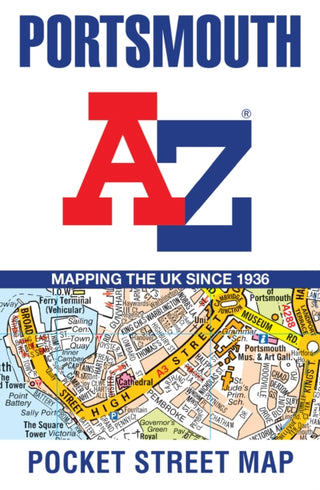 Cover image for 9780008445287 - Portsmouth A-Z Pocket Street Map