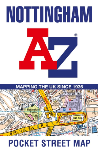 Cover image for 9780008445331 - Nottingham A-Z Pocket Street Map