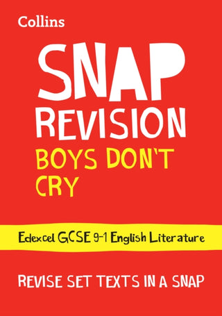 Cover image for 9780008471798 - Boys Don’t Cry Edexcel GCSE 9-1 English Literature Text Guide