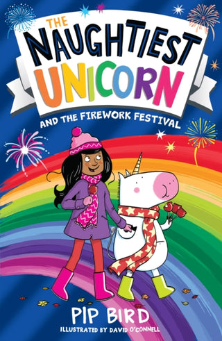 Cover image for 9780008502904 - Naughtiest Unicorn and the Firework Festival