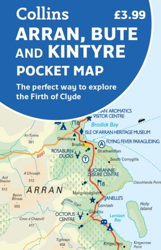 Cover image for 9780008520632 - Arran, Bute and Kintyre Pocket Map