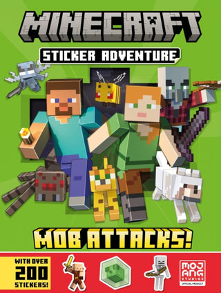 Cover image for 9780008533953 - Minecraft Sticker Adventure: Mob Attacks!