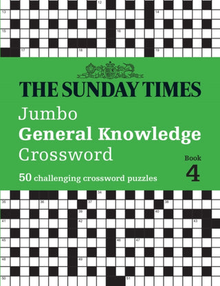 Cover image for 9780008537968 - The Sunday Times Jumbo General Knowledge Crossword Book 4