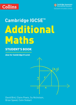 Cover image for 9780008546076 - Cambridge IGCSE™ Additional Maths Student’s Book
