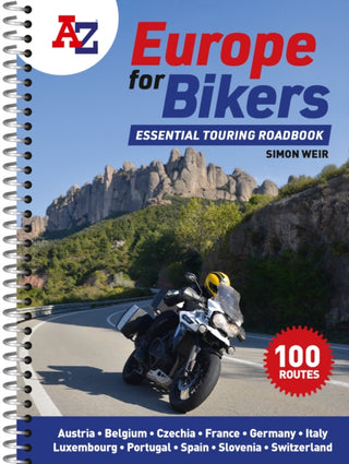Cover image for 9780008547837 - A -Z Europe for Bikers