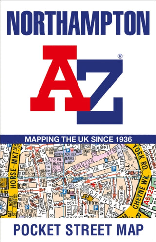 Cover image for 9780008560515 - Northampton A-Z Pocket Street Map