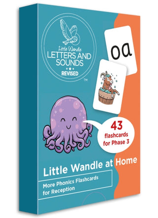 Cover image for 9780008587543 - Little Wandle at Home More Phonics Flashcards for Reception