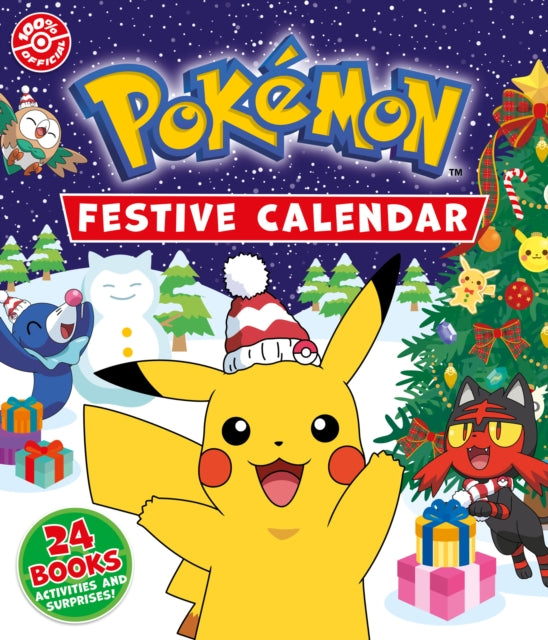 Cover image for 9780008609153 - Pokemon: Festive Calendar: A festive collection of 24 books, activities and surprises!