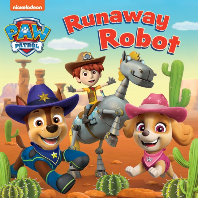 Cover image for 9780008615345 - PAW PATROL RUNAWAY ROBOT BOARD BOOK