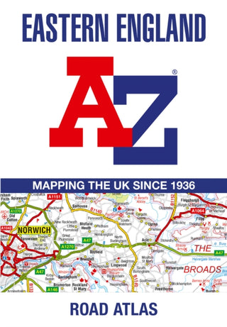 Supplemental image for 9780008652821 - Eastern England A-Z Road Atlas