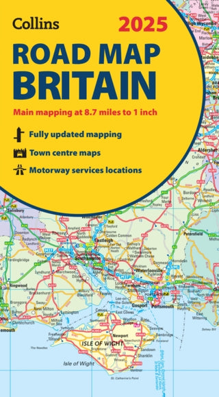 Cover image for 9780008652913 - 2025 Collins Road Map of Britain